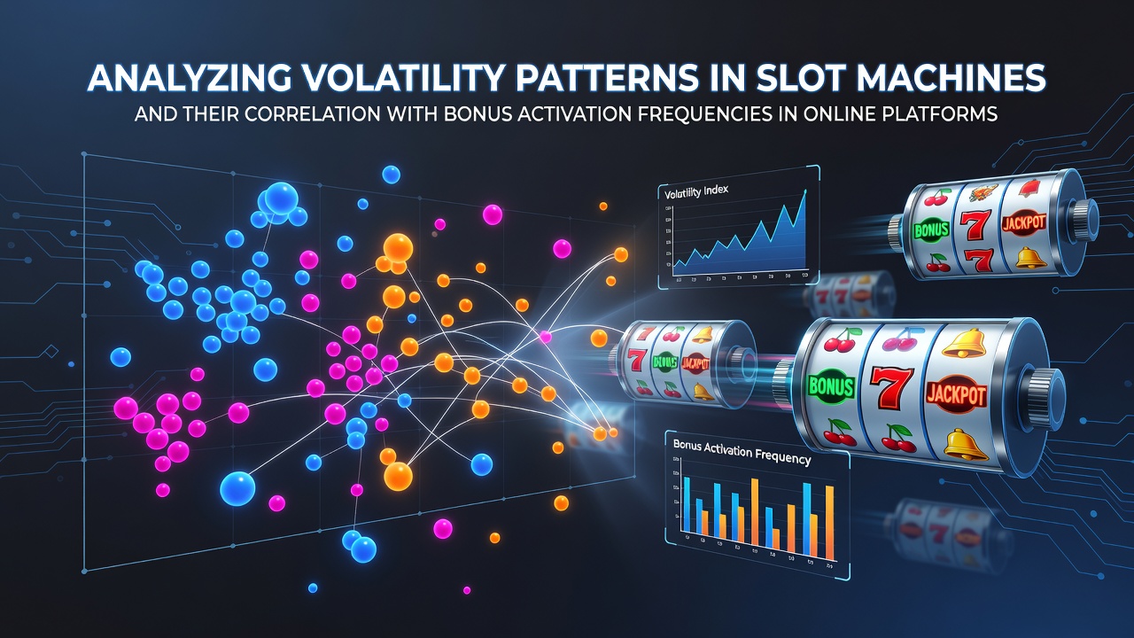 Charts displaying slot machine volatility metrics alongside bonus activation frequency data from multiple online platforms