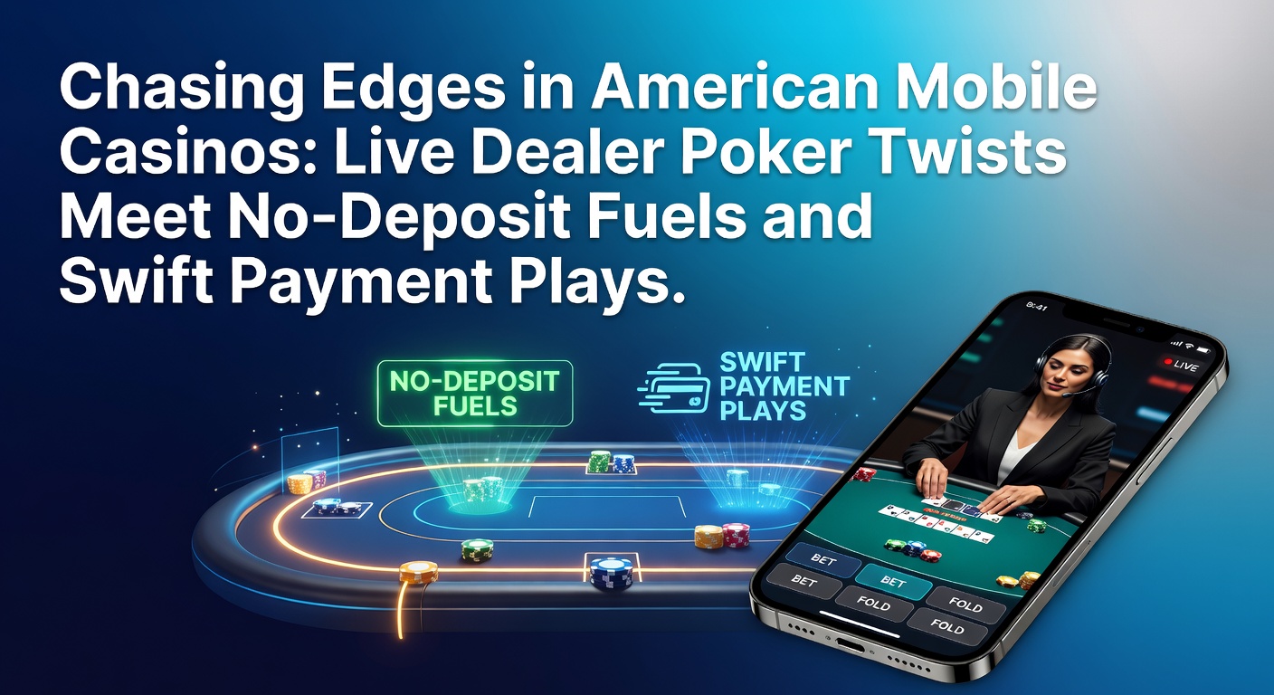 Vibrant mobile casino screen showing live dealer poker table with bonus icons and fast payment options