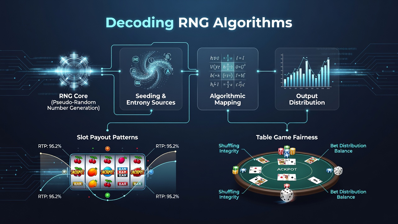 Comparison chart of certified RNG outputs versus theoretical distribution across slot and roulette simulations