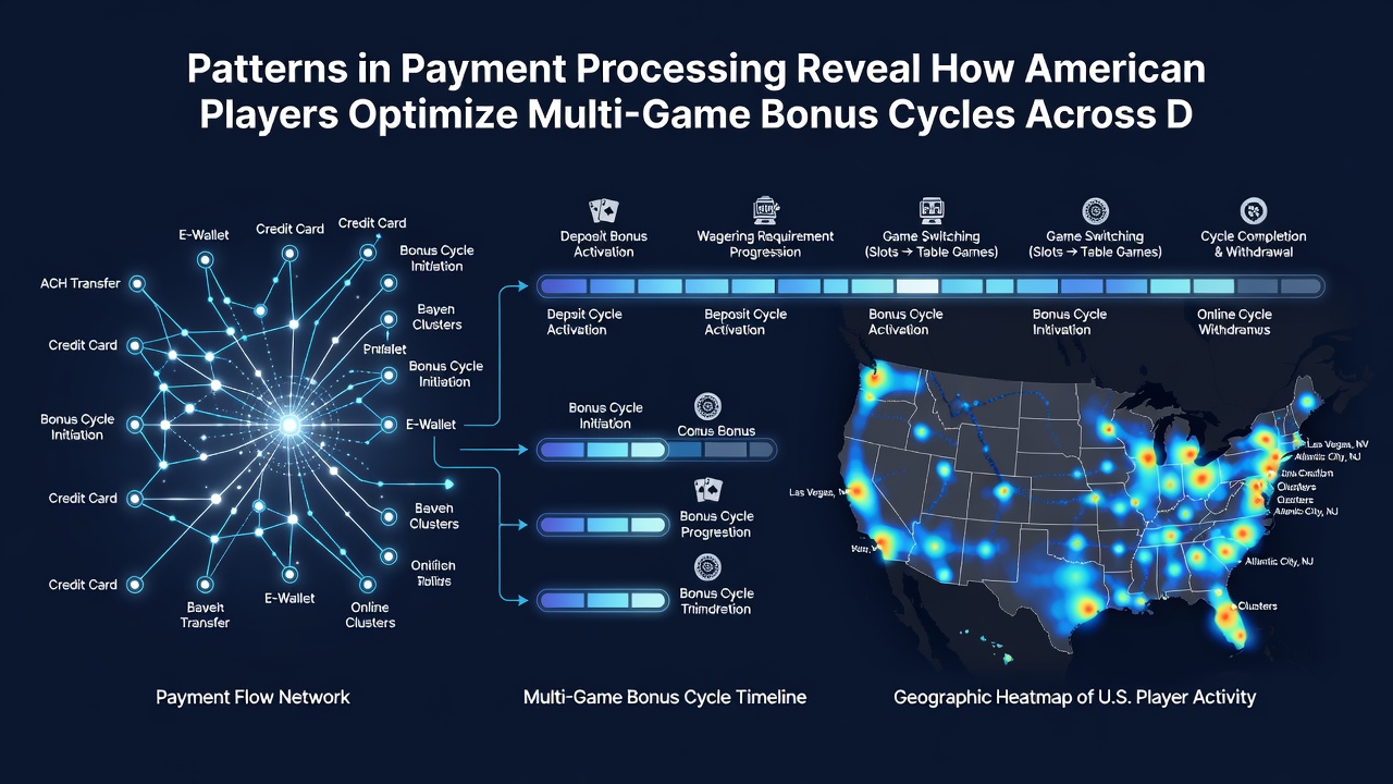 Charts and graphs displaying payment processing data for bonus optimization patterns