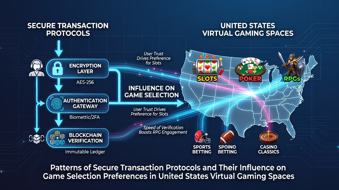 Secure transaction protocols interface displaying encryption layers and payment verification steps for US online gaming platforms